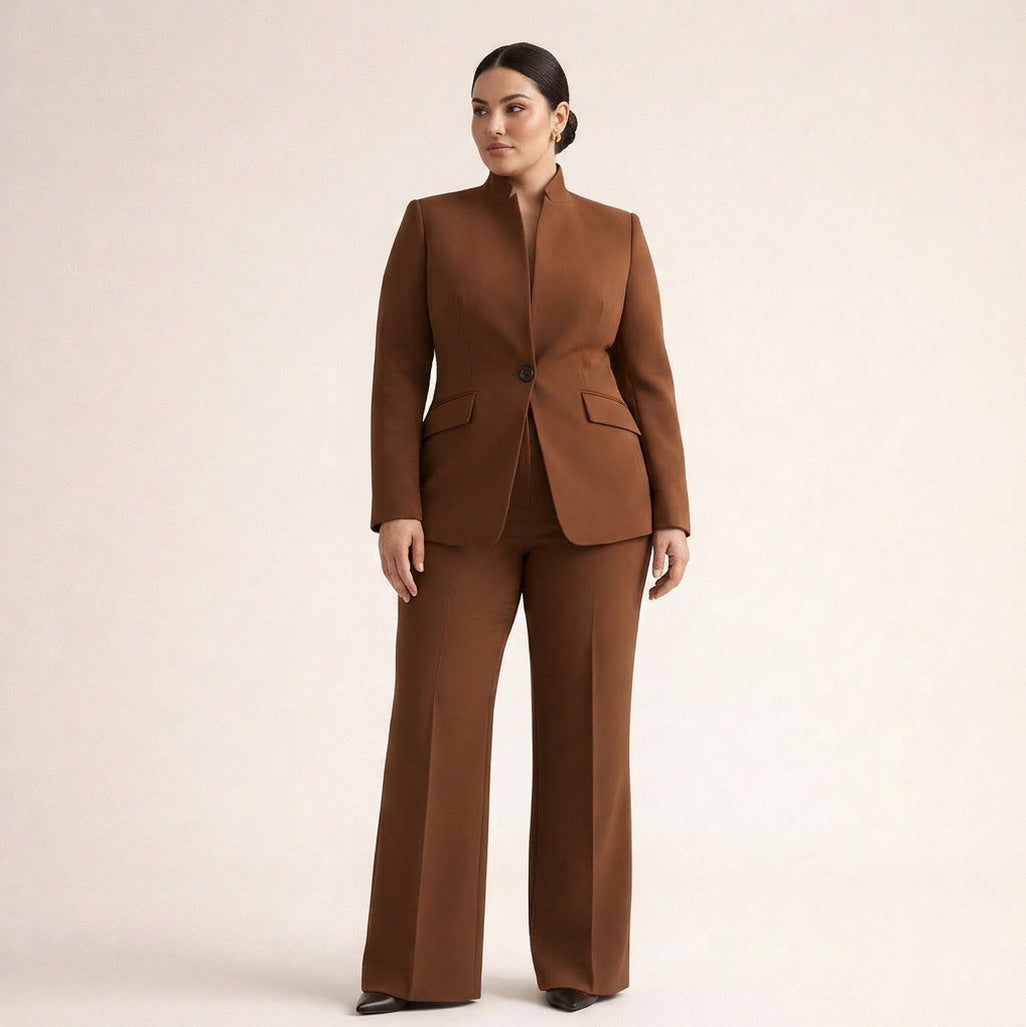 Long Sleeve Blazer and Pants Matching Set