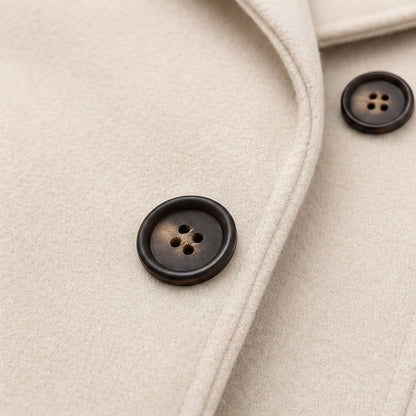 Double Breasted Hooded Long Sleeve Coat
