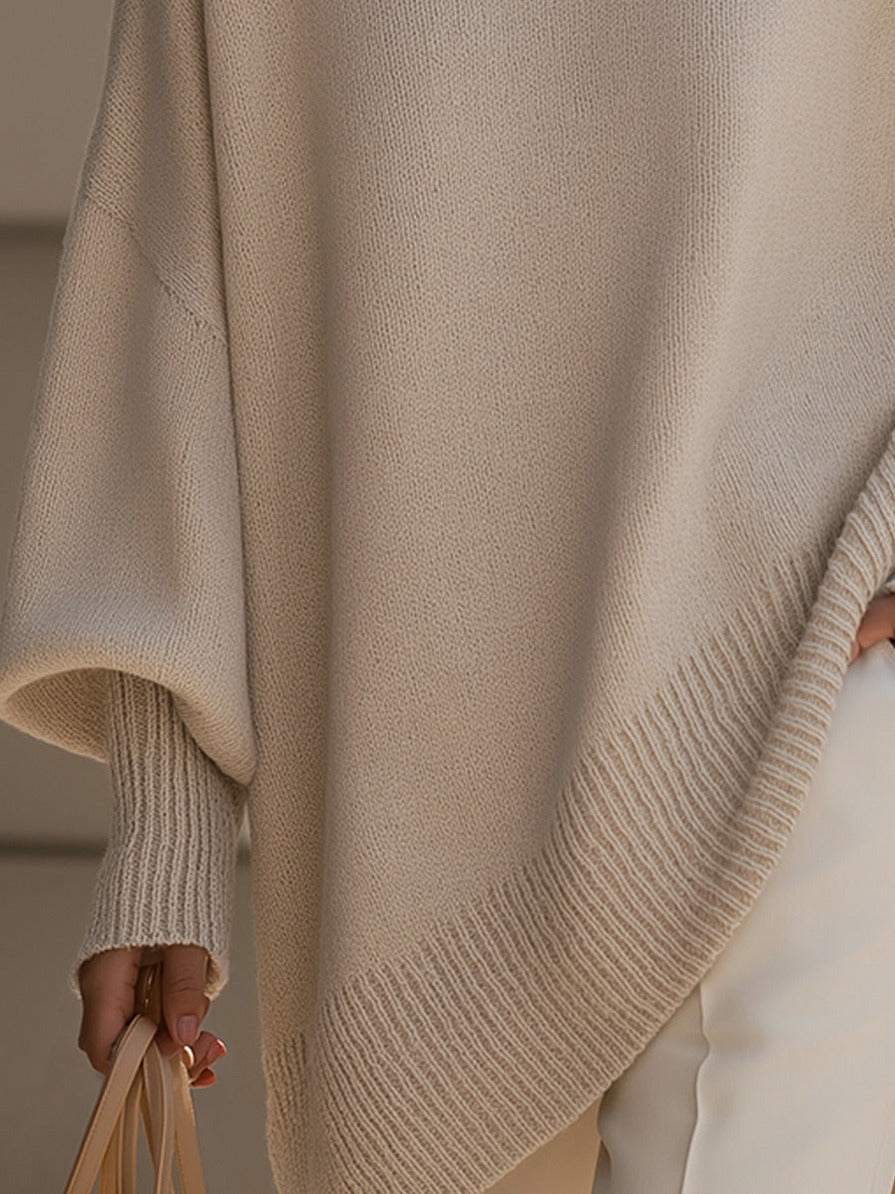 Knit Batwing Sleeve Oversized Sweater