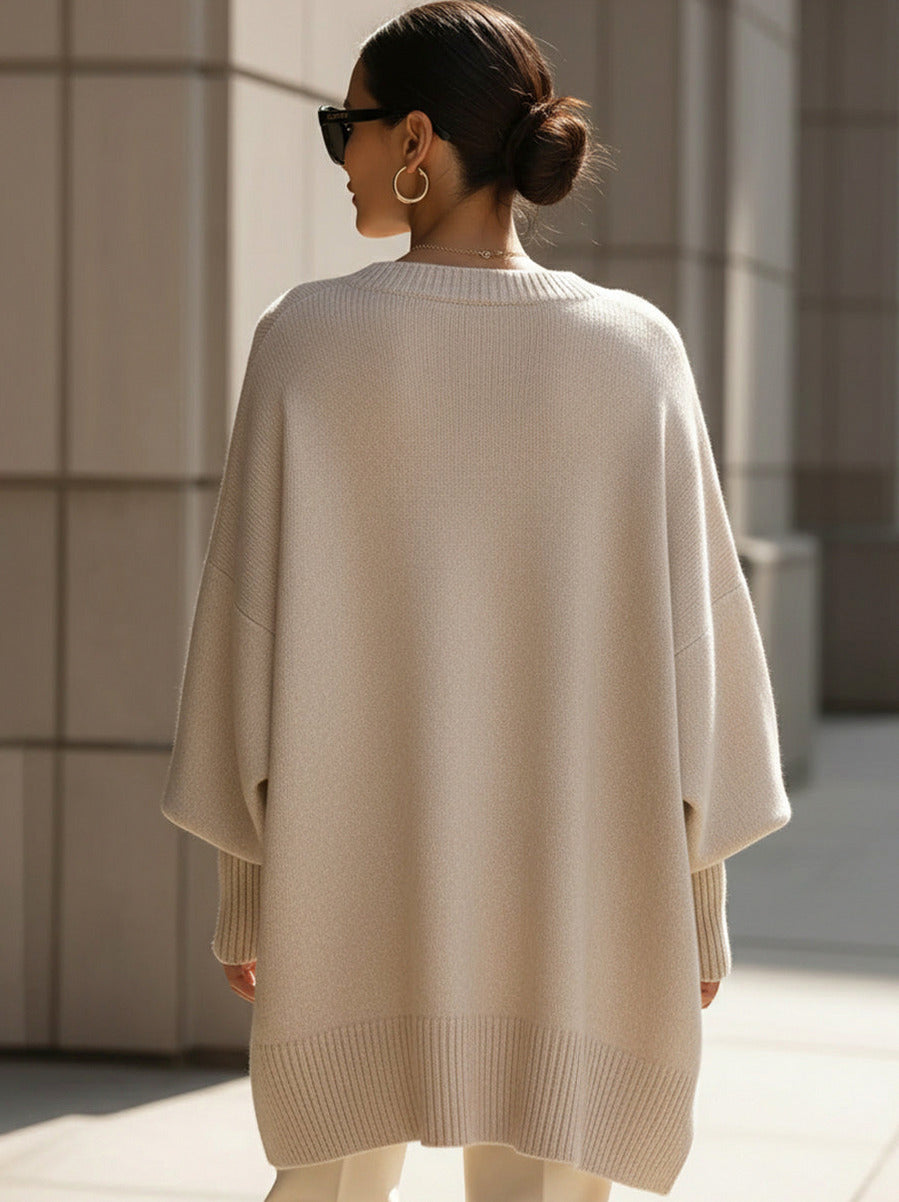Knit Batwing Sleeve Oversized Sweater
