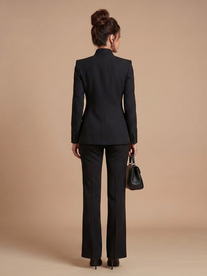 Long Sleeve Belted Blazer Matching Set