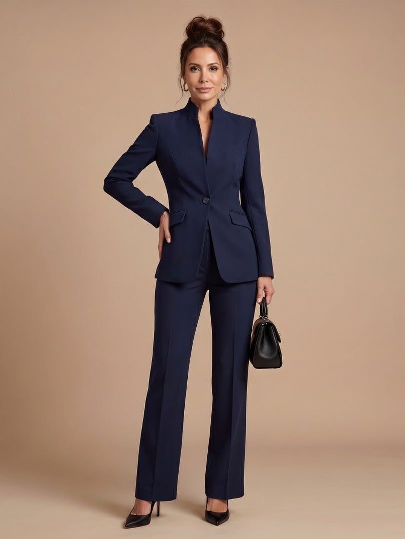 Long Sleeve Belted Blazer Matching Set