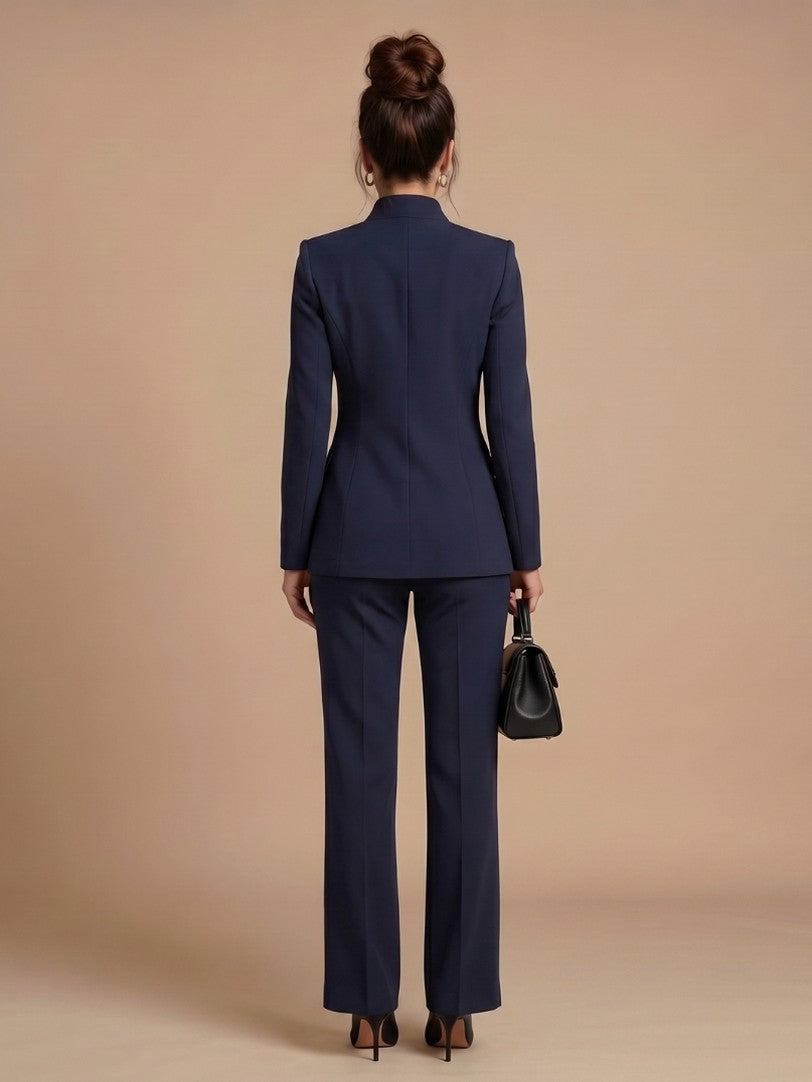 Long Sleeve Belted Blazer Matching Set