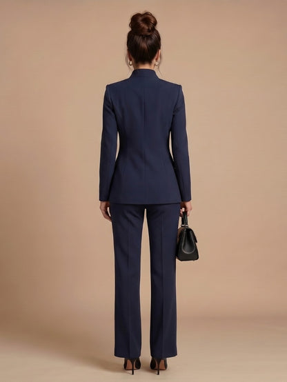 Long Sleeve Belted Blazer Matching Set