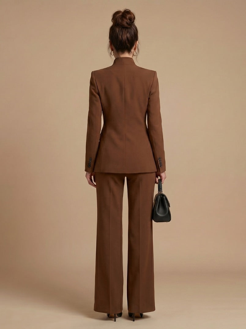 Long Sleeve Belted Blazer Matching Set