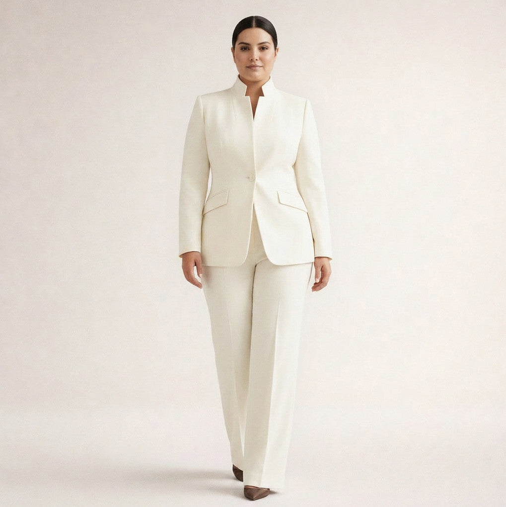 Long Sleeve Blazer and Pants Matching Set