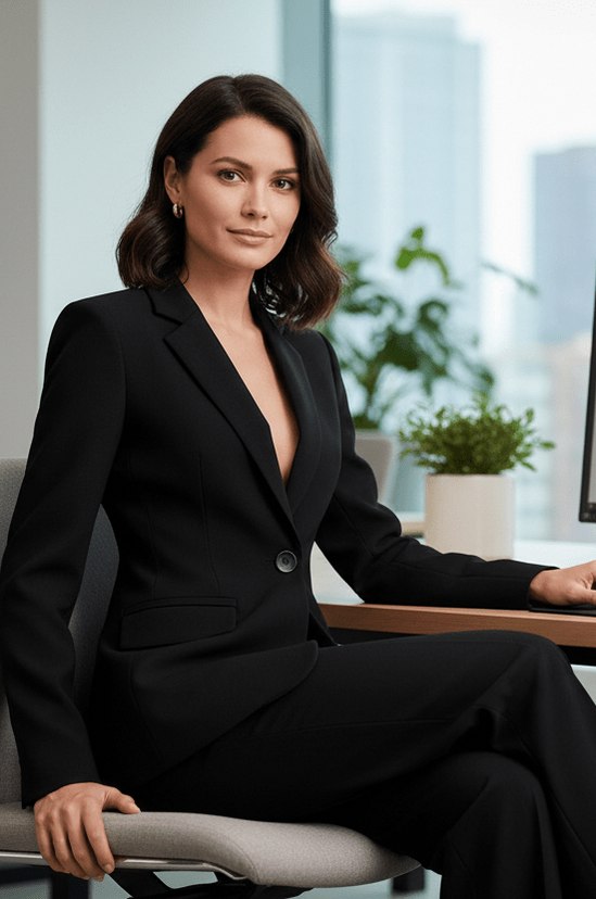 Long Sleeve Blazer and Wide Leg Pants Set