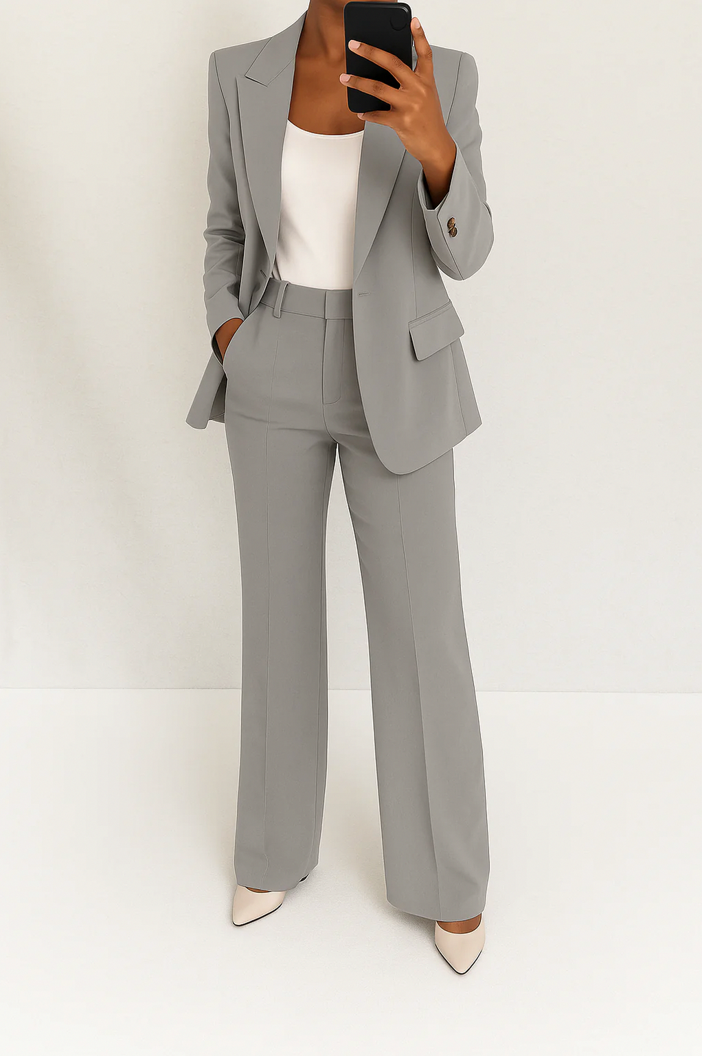 Long Sleeve Blazer Matching Set