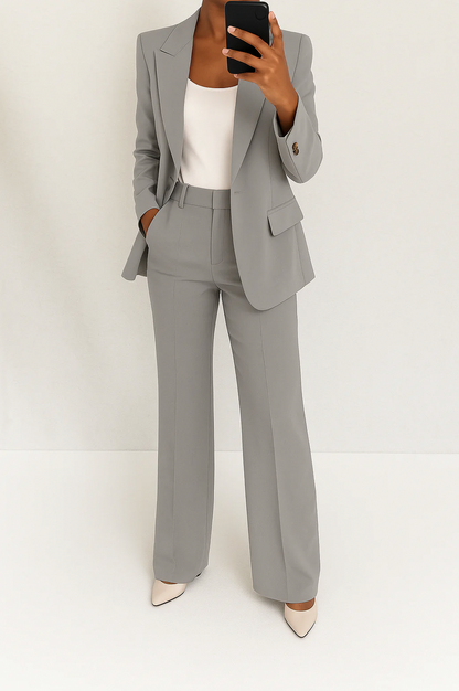 Long Sleeve Blazer Matching Set