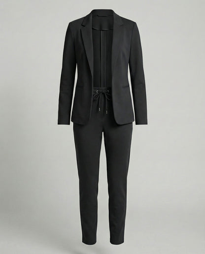 Long Sleeve Blazer Two Piece Set