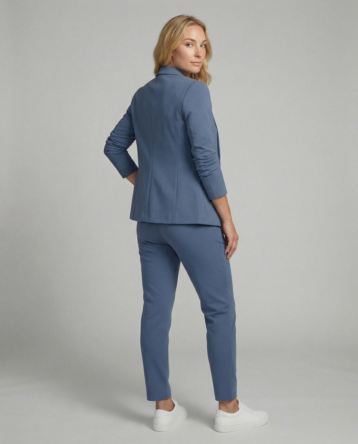 Long Sleeve Blazer Two Piece Set