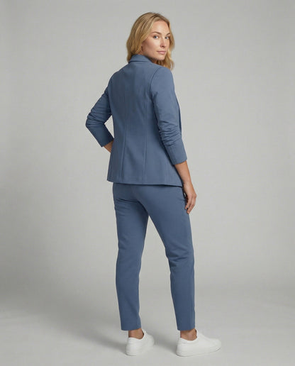 Long Sleeve Blazer Two Piece Set