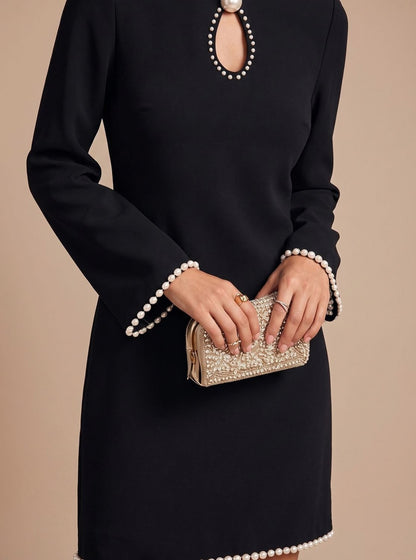 Long Sleeve Cutout Mini Dress