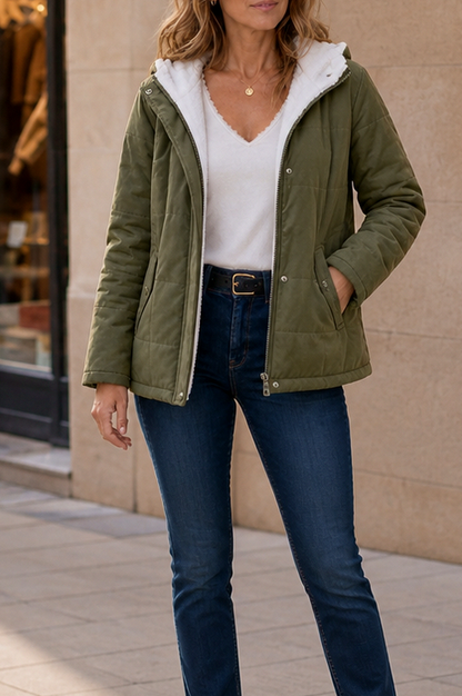 Sherpa Lined Hooded Jacket