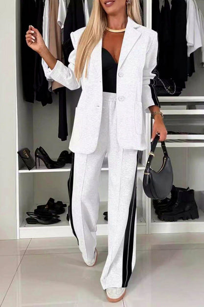 Striped Blazer Matching Set