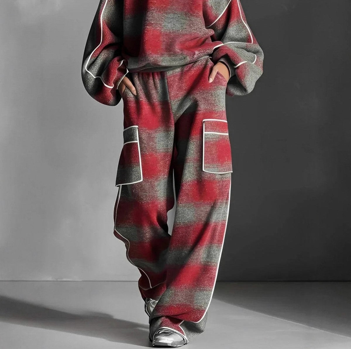Striped Knit Lounge Set
