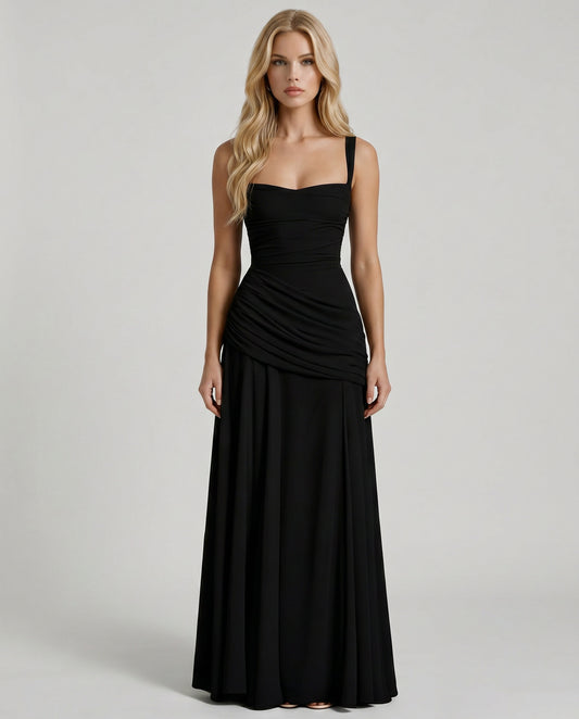Sweetheart Drop Waist Maxi Dress