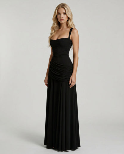 Sweetheart Drop Waist Maxi Dress