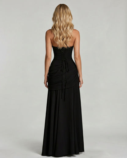 Sweetheart Drop Waist Maxi Dress