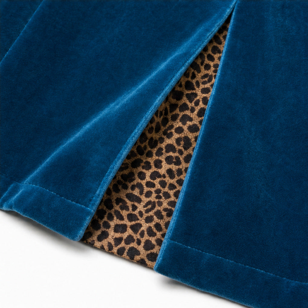 Velvet Long Sleeve Maxi Coat